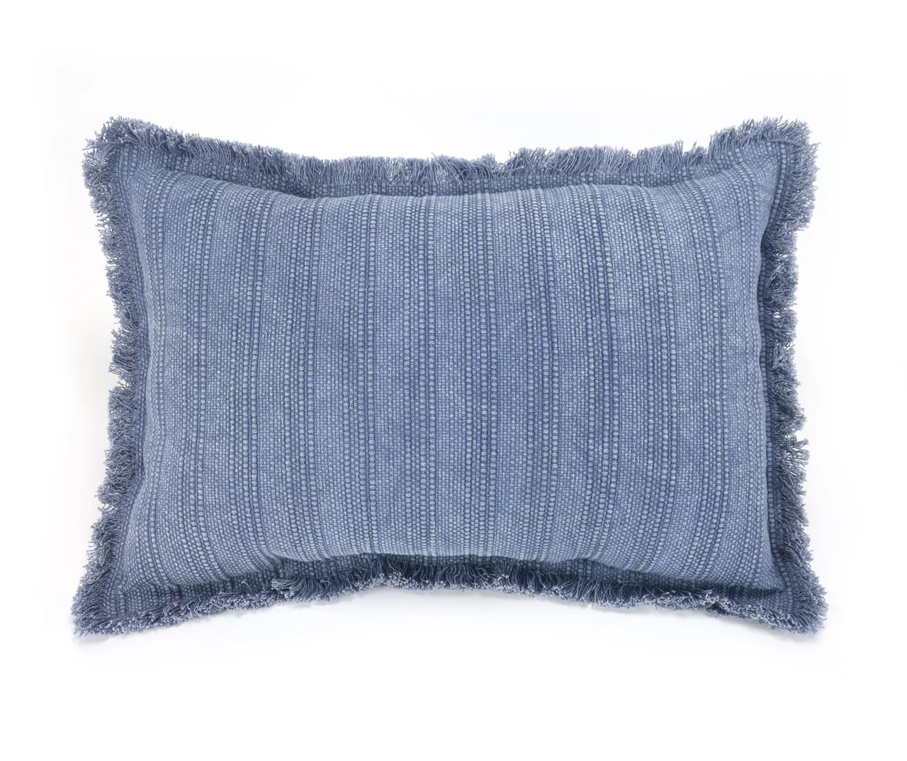 Arbor Blue Fringe-Trim Throw Pillow Arbor Blue Fringe-Trim Throw Pillow -Big Lots Furniture Store 810565457 A0 1