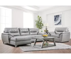 Clifton Ridge Stone Vegan Leather Swivel Chair -Big Lots Furniture Store 810569859 810569860 810569861