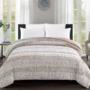 Broyhill Tan Animal Print Faux Fur Comforter