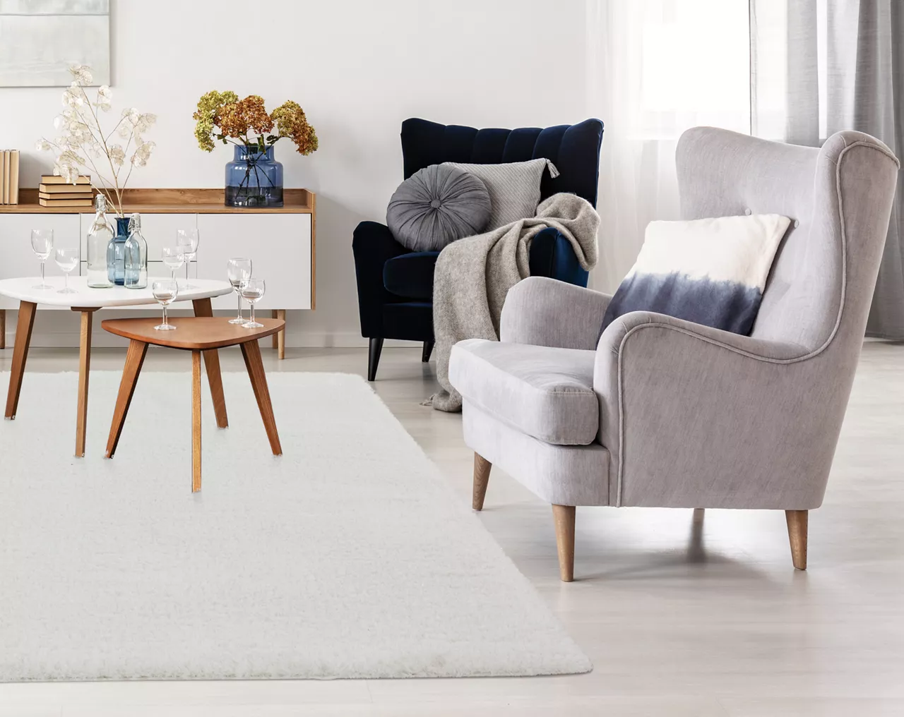 Ritz Ivory Shag Area Rug, (6' x 9') Ritz Ivory Shag Area Rug, (6' X 9') -Big Lots Furniture Store 810584319 2