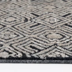 Colin Dark Blue & Whitecap Geometric Area Rug, (8' X 10') -Big Lots Furniture Store 810586497 810586493 810586501 4 1