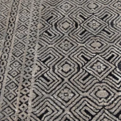 Colin Dark Blue & Whitecap Geometric Area Rug, (8' X 10') -Big Lots Furniture Store 810586497 810586493 810586501 6 1