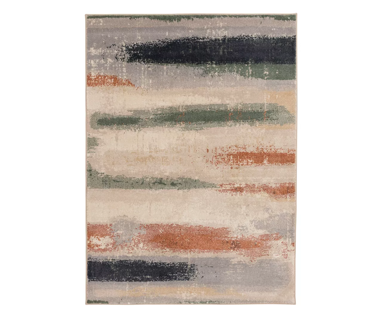 Hadlee Sand, Coral & Green Abstract Area Rug, (5' x 7') Hadlee Sand, Coral & Green Abstract Area Rug, (5' X 7') -Big Lots Furniture Store 810586500 810586496 810586492 1 2