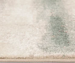 Hadlee Sand, Coral & Green Abstract Area Rug, (8' X 10') -Big Lots Furniture Store 810586500 810586496 810586492 4