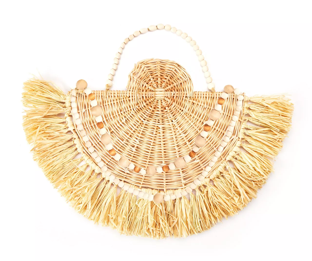 Wild Sedona Raffia & Beads Hanging Wall Fan Wild Sedona Raffia & Beads Hanging Wall Fan -Big Lots Furniture Store 810601626 A0 1