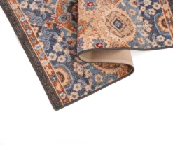 Broyhill Blue & Tan Traditional Floral Accent Rug -Big Lots Furniture Store 810602761 A8 1