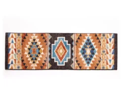 Broyhill Orange & Brown Geometric Accent Rug -Big Lots Furniture Store 810602766 A0