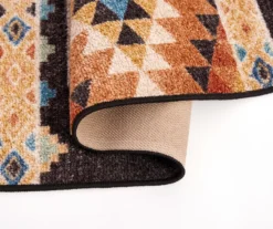 Broyhill Orange & Brown Geometric Accent Rug -Big Lots Furniture Store 810602766 810602765 A8 1