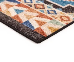 Broyhill Orange & Brown Geometric Accent Rug -Big Lots Furniture Store 810602767 A8 2