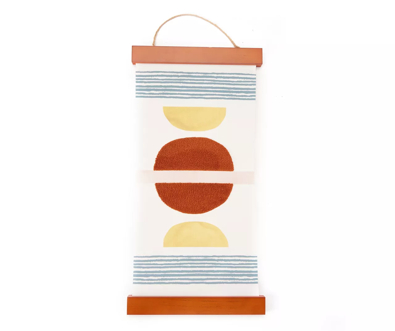 Wild Sedona Rust, Yellow & Blue Modern Shapes Hanging Canvas Tapestry Wild Sedona Rust, Yellow & Blue Modern Shapes Hanging Canvas Tapestry -Big Lots Furniture Store 810604570 A0