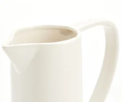 Homeward White Ceramic Vase With Handle 2 Homeward White Ceramic Vase With Handle -Big Lots Furniture Store 810615700 A8 2