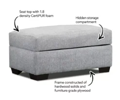 Parkdale Dove Storage Ottoman -Big Lots Furniture Store 810616031 X0 1 1