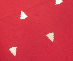 Broyhill Festive Gathering Red & Gold Foil Trees Fabric Tablecloth -Big Lots Furniture Store 810617040 810617039 810617041 810617042 A8 1