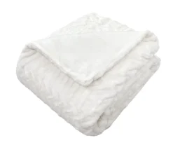 White Chevron Stripe Faux Fur King Comforter -Big Lots Furniture Store 810617569 810617570 A0 2 1