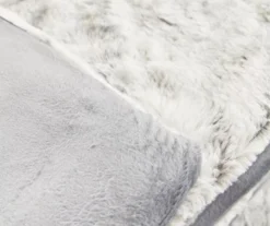 Gray Marble Print Faux Fur King Comforter -Big Lots Furniture Store 810617619 810617562 A8 4 2 1